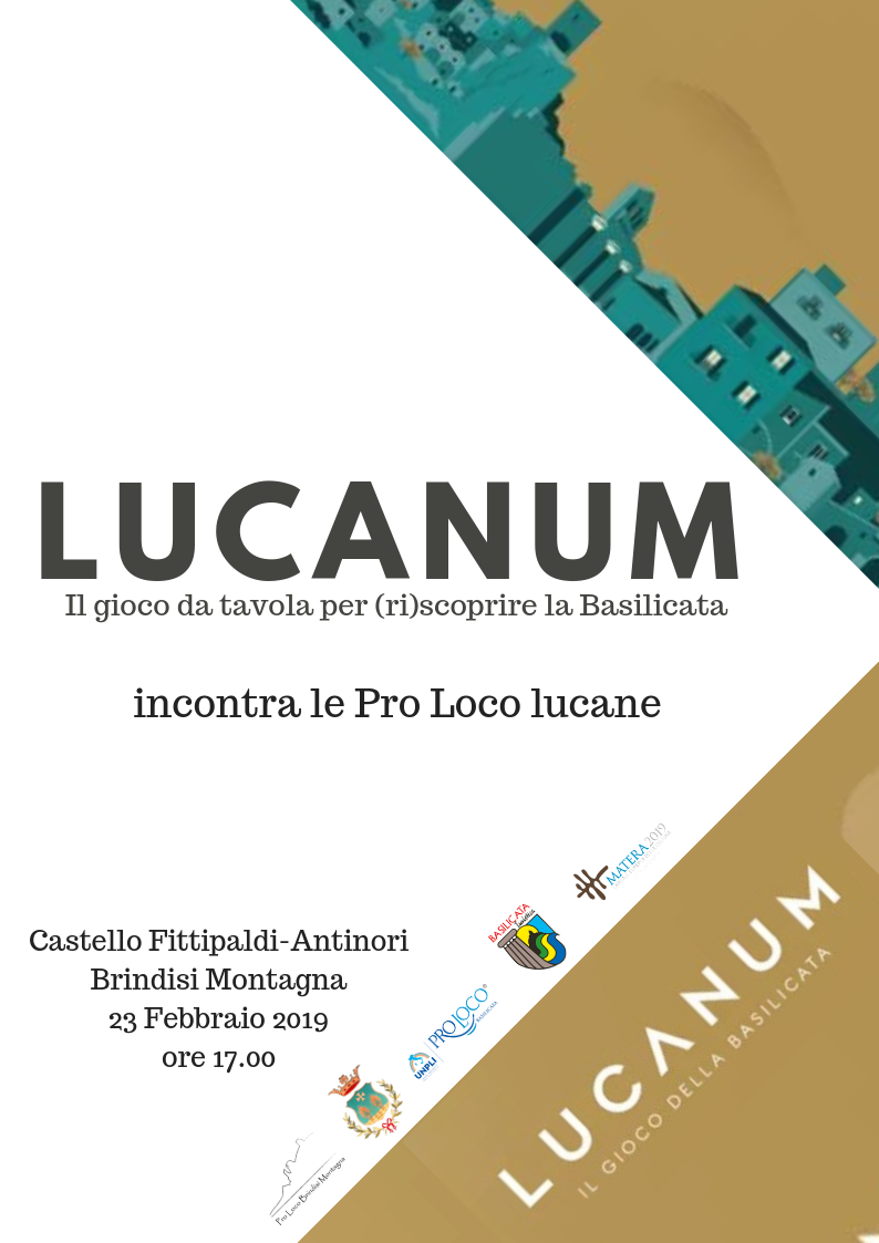 Al momento stai visualizzando LUCANUM incontra le Pro Loco della Basilicata – Domenica 10 Marzo al Castello di Brindisi di Montagna ( Pz )