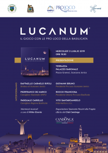 Scopri di più sull'articolo Presentazione LUCANUM il gioco con le Pro Loco della Basilicata